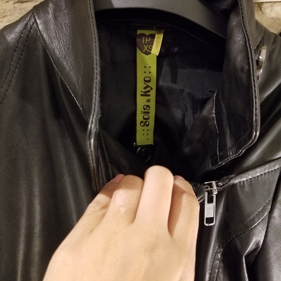 Soia & Kyo Leather Bomber - Picture 2 of 4